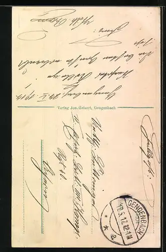 AK Gengenbach, Strassenpartie am Kinzigtor