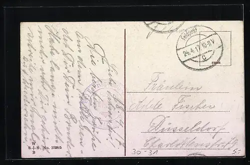 AK Servus Kamerad, Soldat u. Soldatin salutieren