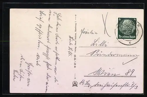 AK Walsrode i. Hann., Moorstrasse mit Passanten