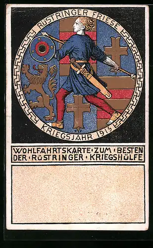 AK Rüstringen, Nagelung, Rüstringer Friese, Kriegsjahr 1915