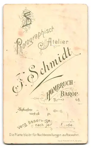 Fotografie F. Schmidt, Hombruch-Barop, Eleganter Herr mit Schnurrbart