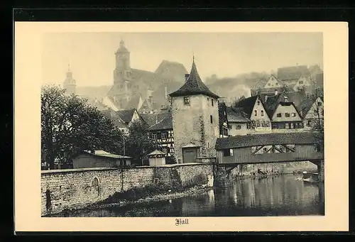 AK Hall, Blick auf die Altstadt