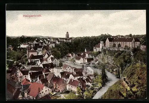 AK Haigerloch, Ortsansicht aus der Vogelschau