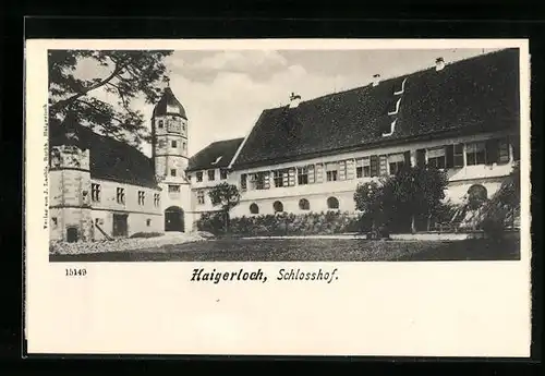 AK Haigerloch, Blick in den Schlosshof