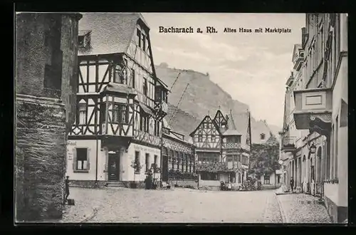 AK Bacharach a. Rh., Altes Haus am Marktplatz
