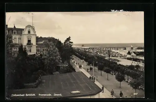 AK Bansin, Promenade und Strand