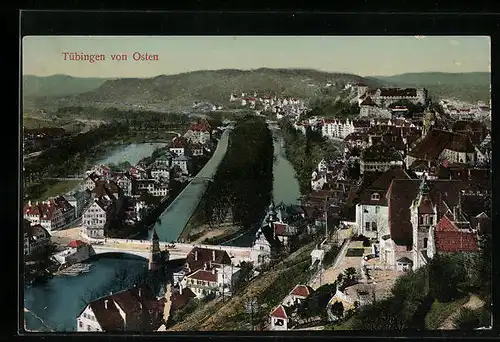 AK Tübingen, Totale von Osten gesehen