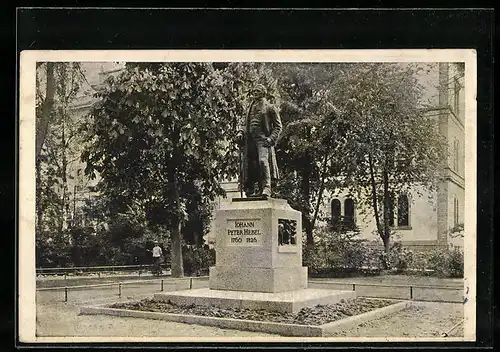 AK Lörrach, Am Hebel-Denkmal