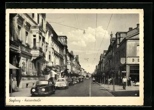 AK Siegburg, Blick in die Kaiserstrasse