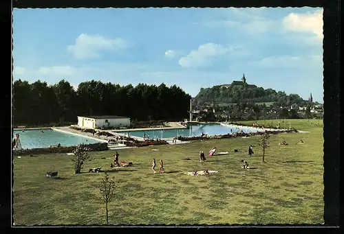 AK Siegburg, Partie im Städt. Schwimmbad