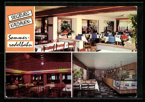 AK Siegburg-Kaldauen, Cafe-Restaurant Waldhaus zur Sommerrodelbahn