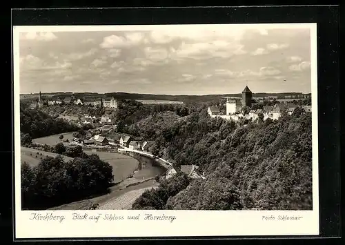 AK Kirchberg, Blick auf Schloss u. Hornberg