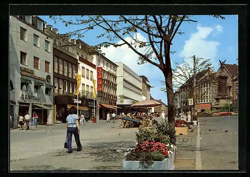 AK Siegburg, Fussgängerzone am Markt