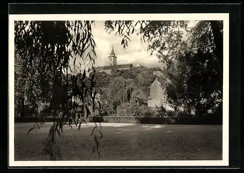 AK Siegburg, Blick auf die Benediktinerabtei Michaelsberg