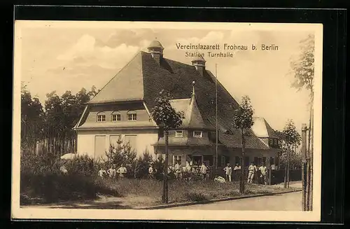 AK Berlin-Frohnau, Vereinslazarett Station Turnhalle