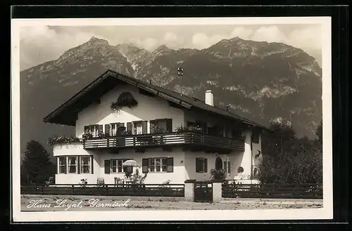 AK Garmisch, Hotel Haus Loyal, St. Martinstrasse 6