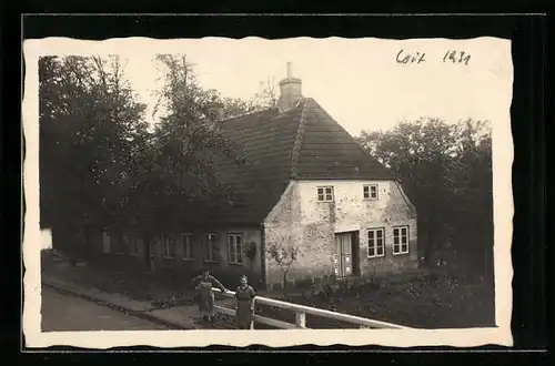 Foto-AK Loit, Strassenpartie mit Bauernhaus 1931