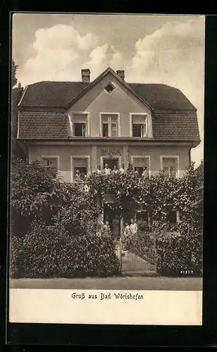 AK Bad Wörishofen, Hotel Villa Bavaria, Waldstrasse 24