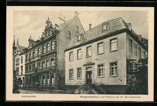 AK Siegburg, Bürgermeisteramt und Pastorat der St. Servatiuskirche