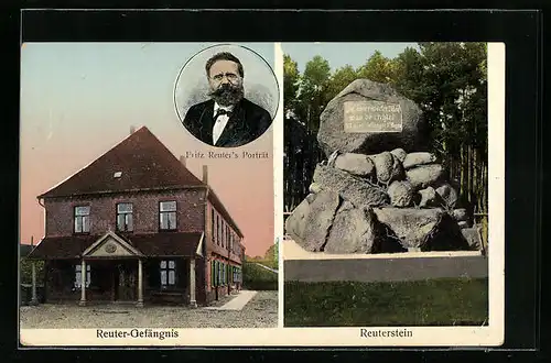 AK Dömitz, Reuter-Gefängnis, Reuterstein, Fritz Reuter