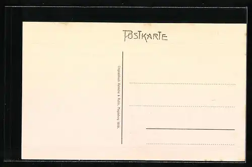 AK Kahla, Blick in die Bahnhof-Strasse