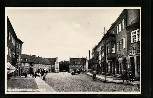 AK Eydtkau, Gebäude um den Marktplatz