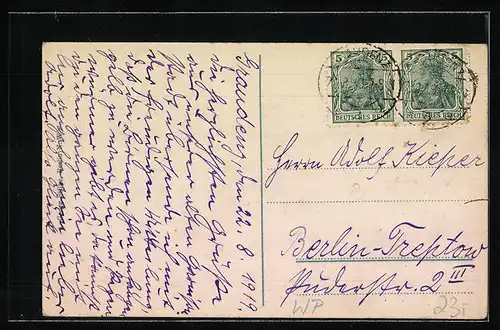 AK Graudenz, Post in der Boergenstrasse