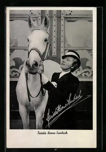AK Zirkus Frieda Krona-Sembach, Dressur-Pferd