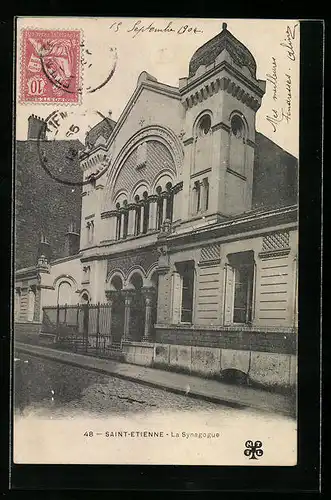 AK Saint-Etienne, La Synagogue