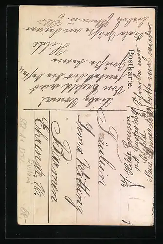 AK Krefeld, Ansicht der Synagoge