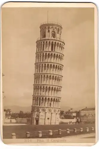 Fotografie unbekannter Fotograf, Ansicht Pisa, der schiefe Turm, 1901