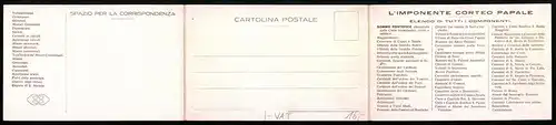 Klapp-AK Roma, L`Imponente Corteo Pontificio Nella Di. S. Pietro