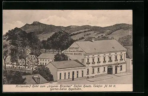 AK Kritzendorf, Hotel zum braunen Hirschen von Stefan Hautz
