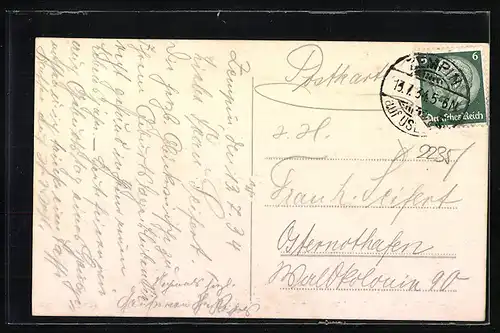 AK Ückeritz, Partie am Strand, -Flagge