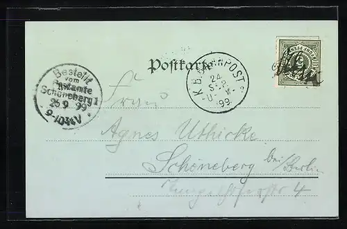 Lithographie Ulm, Rathaus, Münster