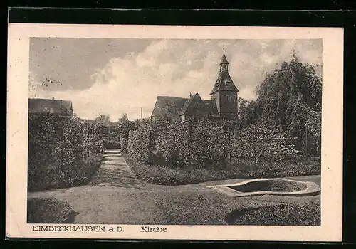 AK Eimbeckhausen a. D., Blick zur Kirche