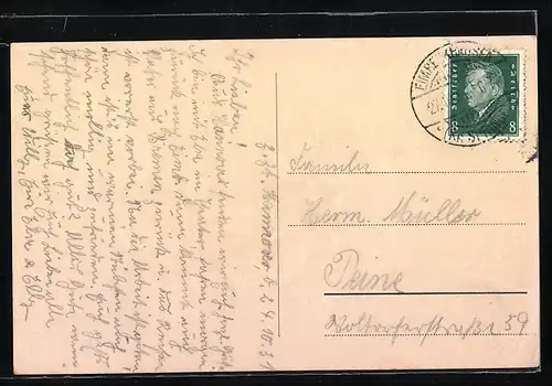 AK Eimbeckhausen a. D., Blick zur Kirche