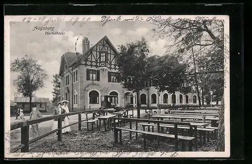 AK Augsburg, Hochablass, Terrasse