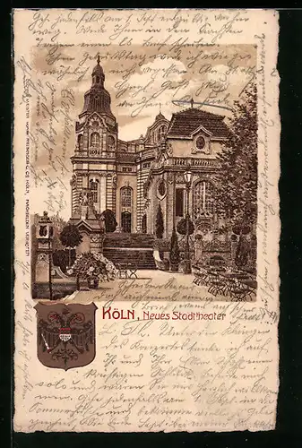 Lithographie Köln-Neustadt, Neues Stadttheater