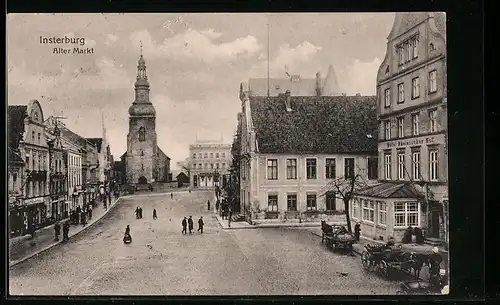 AK Insterburg, Ortspartie Alter Markt