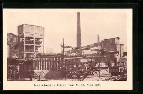 AK Essen, Kohletagung 1925, Eisenwerk Trzynietz
