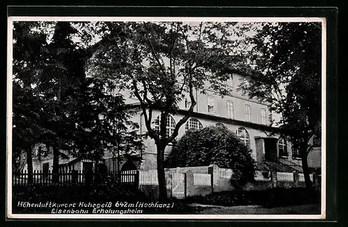 AK Hohegeiss /Hochharz, Eisenbahn-Erholungsheim