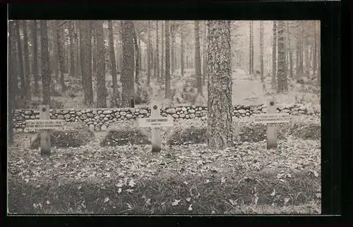 AK Kriegsgräber Füs. Hans Tonndorf, Uffz. T. Braunschweig