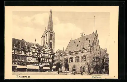 AK Halberstadt, Rathaus und Kirche