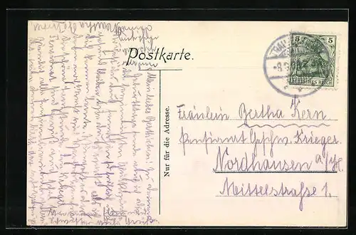 AK Trautenstein i. H., Ortsansicht aus der Vogelschau