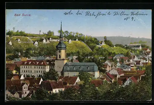AK Bad Sulza, Teilansicht aus der Vogelschau