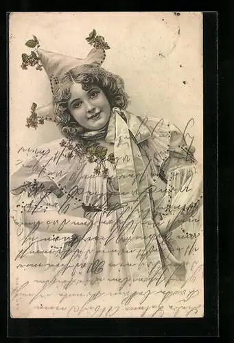 Lithographie Harlekin-Dame, Pierette