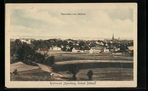 AK Ahlbeck, Panorama mit Meeresblick