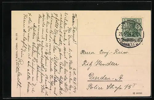 AK Cöthen i. Anh., Markt mit Rathaus