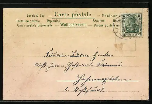 Künstler-AK Ruhla, Teilansicht